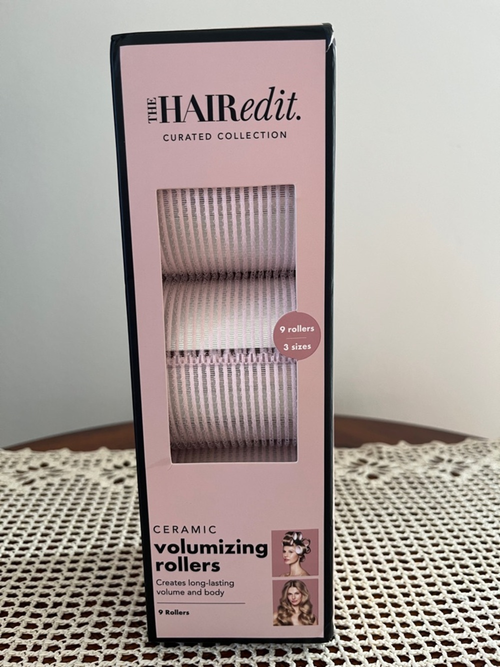 New! The HAIR Edit Ceramic Volumizing Self-Grip Rollers Volume/Body 9-Pack